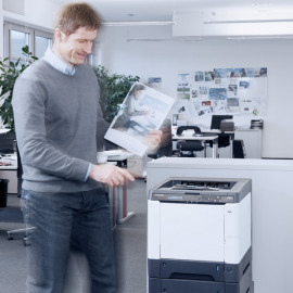 KYOCERA FS-C5150DN принтер лазерный цветной А4, 9600 x 600 dpi, 21 стр/мин чёрно-белой и цветной печати