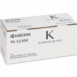 KYOCERA TK-5230K тонер-картридж чёрный для ECOSYS P5021cdn, P5021cdw, M5521cdn, M5521cdw (2600 стр)